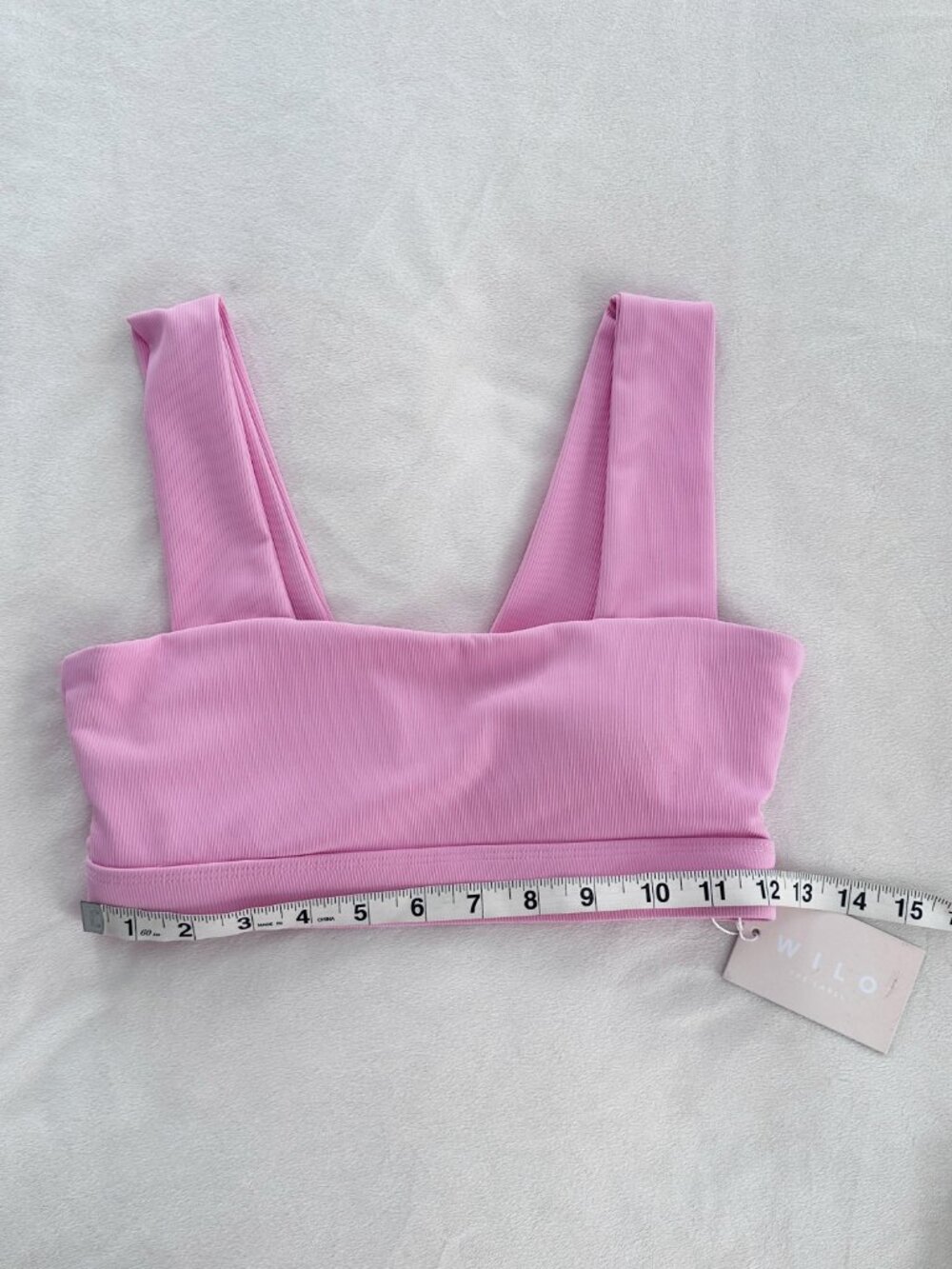 WILO Rib Bandeau Sports Bra Pink Size S NWT Australian Activewear - Picture 9 of 10
